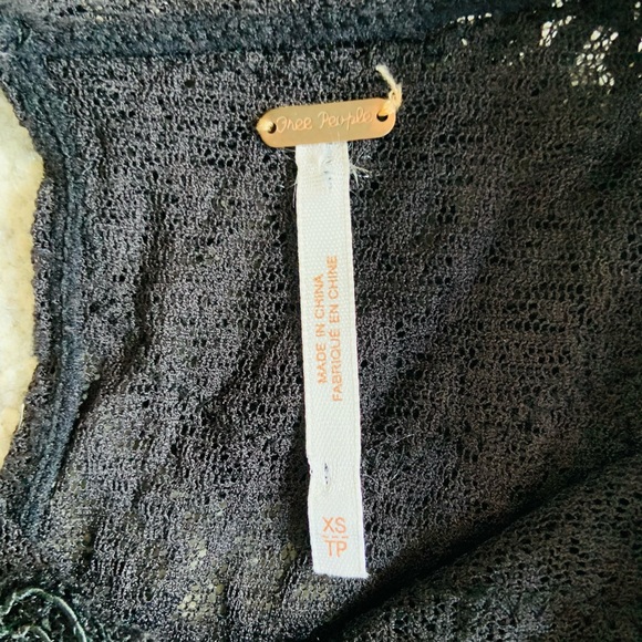 Free People Black Sheer A-Line Dress - Picture 4 of 11